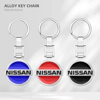 3D Metal Car Logo Key Chain Keyring Auto Interiors Accessories For Nissan Nismo Tiida Teana GTR Juke Versa Almera Sentra Patrol