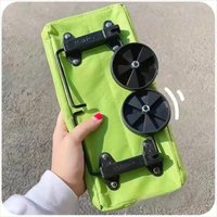 2-in-1 foldable shopping cart, shopping bag trolley and wheels, shopping bag and wheels, waterproof portable rolling handbag