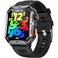 LIGE 1000 mAh Smart Watch 2.01 Inch Screen Bluetooth Call Voice Assistant Watch Sport Fitness 3ATM Waterproof Smartwatch For Men