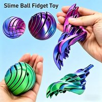 3D Printed Spherical Stress-Relief Toy, Circular Gear Twisting Ball, Liquid Flow Ball, Suitable for Office and Home Decoration, Desktop Ornament, Holiday Gift, Birthday Gift