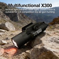 X300 Tactical Flashlight Multi-Functional 20mm Rail Mount for Airsoft Hunting CS Wargame Matches