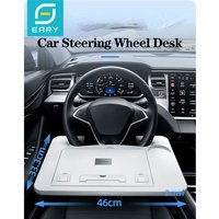 Eary Car Steering Wheel Desk Portable Laptop Holder Foldable Food Tray Board Table For Eating Drinking Travel Car Accessories