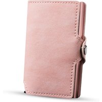 CASEKEY Men Card Holder Premium Leather Credit Card Wallet Small Bag Slim Minimalist Pop Up Cardholder Case with Coin Purse