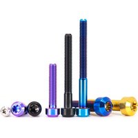 AliExpress NONE M4 M5 M6 M8 M10 Titanium Bolt 4~10mm Torx Cap Head Colourful GR5 Ti Bolts Screws Blue,Gold,Silver,Black for Bicycle Motor Modify