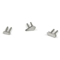 10pcs Eyeglasses Hinge Fix Screw Metal Double Pin Rivet Length 7.2mm 7.5mm Diameter 1.18mm Glasses Decorative Nail Accessory