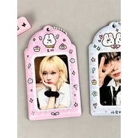 2pcs Cute Bunny PVC Photocard Holder Kpop Photo Card Protector