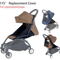 175° 3pcs/Set Stroller Accessories Hood&Mattress&Seat Cushion For YOYO/YOYO2/YOYA Babytime 1:1 Quality Canopy Cover Mattresses image 4