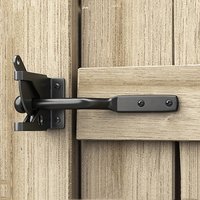 1pc Heavy-Duty Self-Locking Gate Latch - Sleek Black, Keyless Entry Via Smartphone App, Ideal For Pool, Garden, & Shed Doors - N