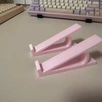 2pcs Ergonomic Keyboard Riser Anti-Slip Universal Stand Multi-Color Optional Office Gaming Home Office Computer Desk Accessories