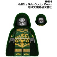 In Stock 4.5CM Hellfire Gala Series Movie Figures Doctor Spider Grey Cyclops Building Blocks Action Figure Mini Assemble Toys