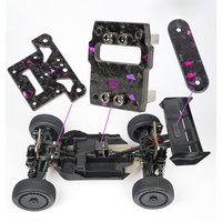 Carbon Fiber Center Differential Cover for 1/8 6S TYPHON TLR RC Truck Car