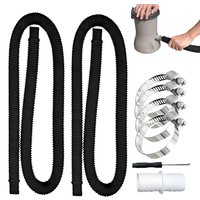 Pool Pump Hose 32mm Heavy Duty Inch Pool Hose Set Cleaning Tools For Swimming Outdoor Cleaning Maintenance Garden Backwash