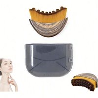 1pc Facial Cleansing Brush 2-In-1 Contour Brush & Sculpting Tool For Jawline Definition, Puffiness Reduction & Sensitive Skin