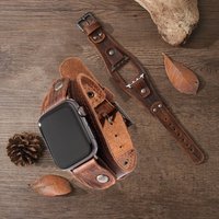 Genuine Leather Strap For Apple watch band Ultra 3 49mm S11 46mm 44mm 45mm Strap Metal Buckle bracele iWatch Series 10 9 8 7 SE3