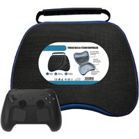 Custom Case for Steam Controller 2 2026 Waterproof Hard Shell with Mesh Pocket & Puck Storage Portable Carry Bag