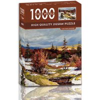 Mini Jigsaw Puzzle 1000 Pieces for Adults Kids Snow Mangrove Puzzle Toy Family Game Famous World Oil Painting Home Decoration