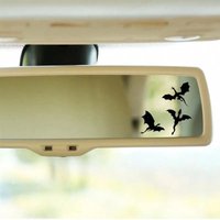 Three-piece mini dragon rearview mirror car stickers, car decals, waterproof stickers, suitable for cars and glass surfaces