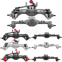 HooCrawler CNC Aluminum Integrated Front Rear Portal Axle Anodized for 1/10 RC Crawler Car Axial SCX10 II RGT 86100 Redcat GEN8