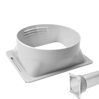 15cm Universal Portable AC Hose Adapter Window Vent Connector For Mobile Air Conditioner Cooler Heater, Easy Install