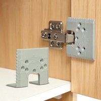 1PC Magnetic Hinge Installation Jig ABS Quick Alignment Cabinet Door Positioning Tool Woodworking Panel Fixing Plate 6.8cm