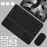 Bezprzewodowa klawiatura Bluetooth Android IOS Windows Czarna klawiatura i mysz Bardzo długi czas czuwania Klawiatura tabletu Klawiatura IPad