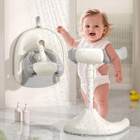 Baby Dusche Stehende Unterstützung Anti-Slip Baby Dusche Stehende Unterstützung Faltbare Bade Gerät Kleinkind Badewanne Waschen Sitz Für Party
