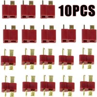 10PCS T- Plug Male & Female Connectors Deans Style For RC LiPo Battery