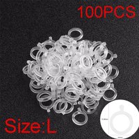 100pcs New Transparent Stretcher pellet lure Fishing tackle White PE Pellet Bait Bands Baitbands for carp coarse Fishing Tools