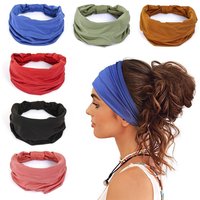 Head Band Women Hair Accessories Solid Wide Headband Bowknot Turbans Wash Face Make-up Hair Band Sports Running Yoga Headbands