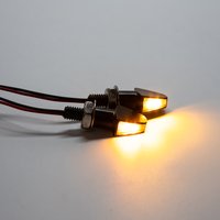 Universal Motorcycle Turn Signal Lights 12V LED Bulb Amber Lens For Honda CBR for Yamaha MT09 Tenere 700 Scooter & Cafe Racer