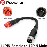 Waterproof 10PIN Male To 11PIN Female Motor Cable Adapter Connector For BAFANG E-Bike Electric Bicycle Hub MotorRepair Accessory