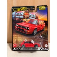 Genuine Hot Wheels Premium Boulevard 1:64scale Diecast Car Model Lancia Delta Integrale Vehicle Alloy Collectible Toys Boys Gift