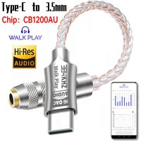 Type C to 3.5mm Audio Interface CB1200AU DAC HiFi Headphone Amplifier Audio Decoder IEM AMP Smartphone Adapter