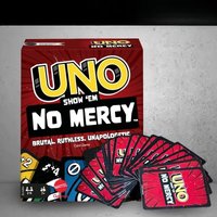 100% Original Mattel UNO Show ‘Em No Mercy Card Game Deck Poker Geunine Brand Christmas Gifts Table Games Family Parties Travel