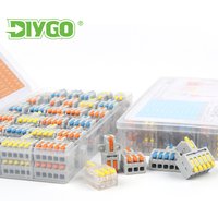 DIY GO Boxed Quick Electrical Wire Connector Universal Compact Terminal Block 1 in multiple out Push-in splicing Cable Connector