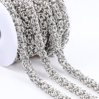 1Meter Handmade Stainless Steel 6mm Keel Chains For Jewelry Making Supplies DIY Punk Hip-hop Trend Necklace Bracelet Accessories