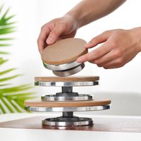Double-Sided Pottery Wheel Aluminum Turntable 11/15/20/25/30cm Pottery Wheels Forming Turntable Sculpture Ceramic DIY Clay Tool