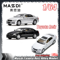 New Masdi 1:64 Toyota Reiz Alloy Car Model High Simulation Die-cast Medium Sedan For Collection Home Decoration Adult Collectors