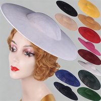 Big Fascinators Base 40cm DIY Hair Accessories Hat Women Derby Wedding Headpiece Ladies Church Race Maillinery Cap