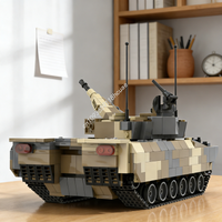 974pcs MOC KF Lynx German IFV Rheinmetall Desert Model Building Blocks Toys Christmas Gift Architecture DIY Creative Idea