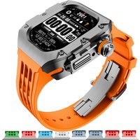 Titanium alloy Case Modification Kit For Apple Watch Ultra 3 2 49mm Watch Band For IWatch Series11 9 8 7 654 SE 44mm 45mm Strap