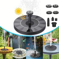 Solar Power Bird Bath Fountain Pump Water Fountain Pool Pond Solar Powered Colorful Fountain Floating Home Decoration for Garden