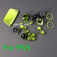 For PS5 v1.0 Controller Chrome Buttons For Playstation 5 Handle Thumb Sticks Joystick Cap L1 R1 L2 R2 D-pad Button