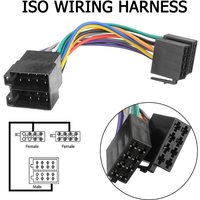Car Radio Stereo Wire Harness Adapter Lead Loom Male to Female Cable Connector ISO Adapter for Volkswagen Golf MK4 for Audi A6