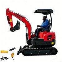 2 Ton Mini Excavator Customized Kubota Engine Crawler Bagger With Multi-Functional Small Digger For Farm Construction