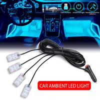 Car Neon Light Foot Light LED Interior Decoration Backlight Cigarette Lighter USB Atmosphere Lamp Auto Decorative Accessories