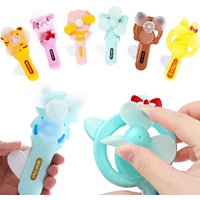 3/6/9pcs Summer Mini Hand Fan Cartoon Cute Birthday Wedding Party Favors Guest Gift Souvenir Back to School Gift Portable TMZ