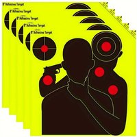 10/30pcs Self-Adhesive Range Practice Splatter Target Sticker 8 Inch Target Aiming Training Supplies Sticker Fluorescent Color