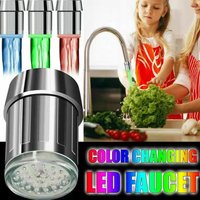 /KQM/Faucet Light Aerator Nozzle Sensor Temperature-Sensitive 3-Color LED Water Saving Stream Tap Kitchen Bathroom For