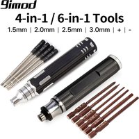 9IMOD RC Hex Driver Set 4-in-1 6-in-1 Magnetic Hex Allen Screwdriver Kit 1.5mm 2.0mm 2.5mm 3.0mm RC Repair Tools
